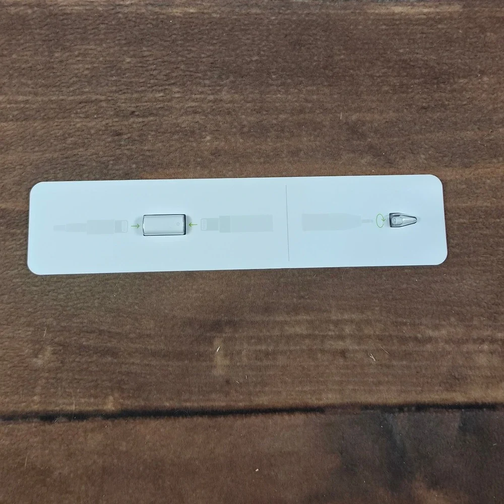 Apple Pencil Box Only 1st Gen White Good Condition With Adapter and Extra Tip